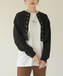 Lull | 【Lull / ルル】セットアップ対応／サーマルショートカーディガン(カーディガン/ボレロ)