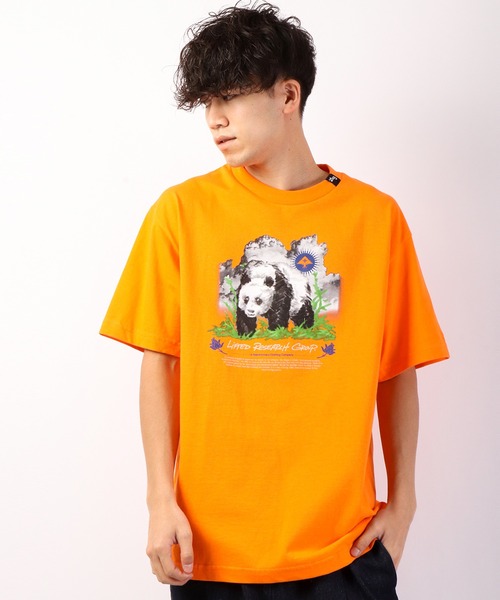 LRG（エルアールジー）の「LRG ブランドロゴ＆アニマルプリント 半袖Tシャツ（Tシャツ/カットソー・メンズ・ブラック/オレンジ・L/XL/2XL/M）」の13枚目の写真