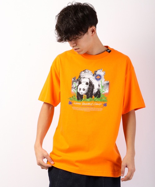 LRG（エルアールジー）の「LRG ブランドロゴ＆アニマルプリント 半袖Tシャツ（Tシャツ/カットソー・メンズ・ブラック/オレンジ・L/XL/2XL/M）」の14枚目の写真