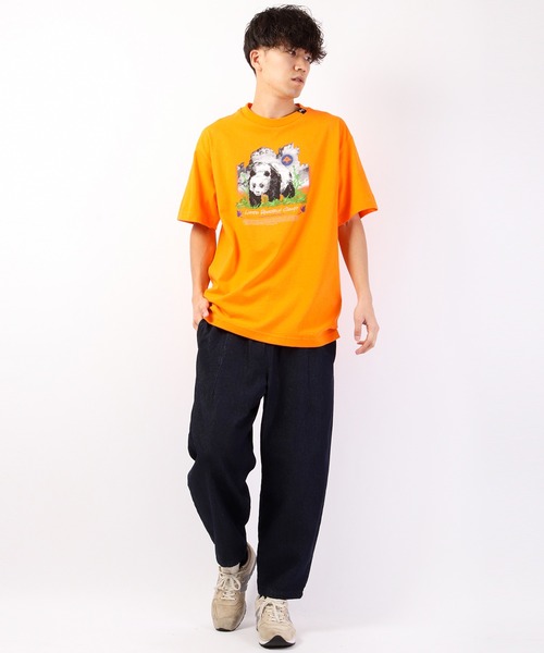 LRG（エルアールジー）の「LRG ブランドロゴ＆アニマルプリント 半袖Tシャツ（Tシャツ/カットソー・メンズ・ブラック/オレンジ・L/XL/2XL/M）」の17枚目の写真