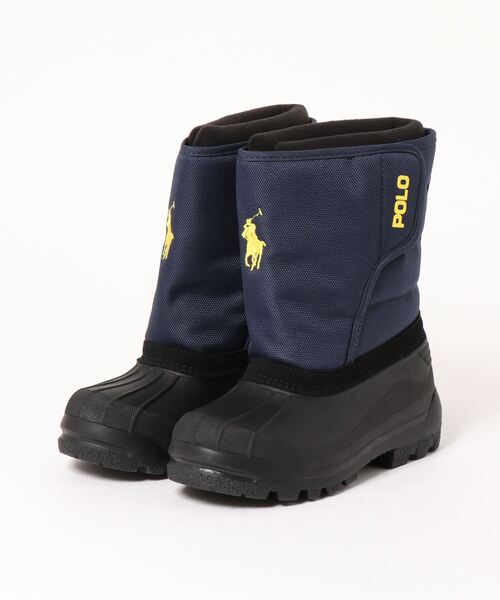 POLO RALPH LAUREN(ポロ ラルフ ローレン)の「《POLO RALPH LAUREN》HARPYR EZ(ブーツ・キッズ・ネイビー/レッド/ブラウン系カモフラージュ・2/3/13/1)」の2枚目の写真