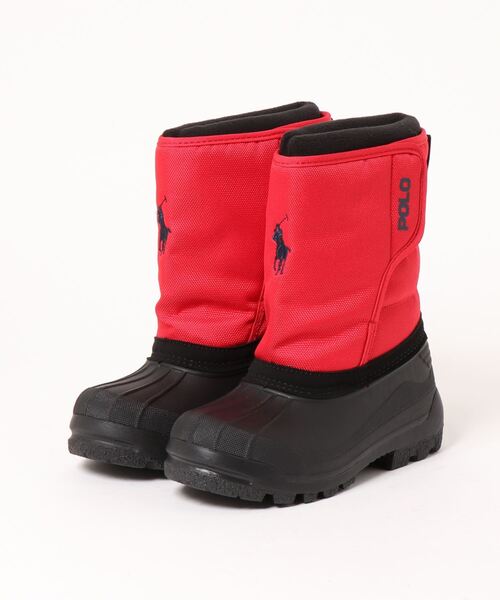POLO RALPH LAUREN(ポロ ラルフ ローレン)の「《POLO RALPH LAUREN》HARPYR EZ(ブーツ・キッズ・ネイビー/レッド/ブラウン系カモフラージュ・2/3/13/1)」の1枚目の写真