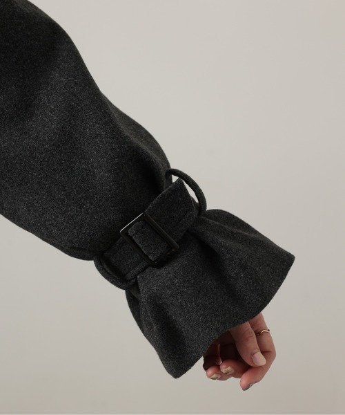 natural couture(ナチュラルクチュール)の「【WEB限定カラー有り】スタンドカラー2WAYおしゃれコート(チェスターコート・レディース・ライトグレー/グリーン/その他2/チャコールグレー/その他1/グレイッシュベージュ・FREE)」の22枚目の写真