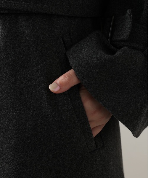 natural couture(ナチュラルクチュール)の「【WEB限定カラー有り】スタンドカラー2WAYおしゃれコート(チェスターコート・レディース・ライトグレー/グリーン/その他2/チャコールグレー/その他1/グレイッシュベージュ・FREE)」の21枚目の写真