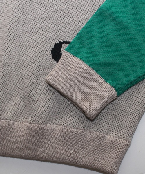 bal(バル)の「【2022春夏】JACQUARD COTTON CREWNECK SWEATER(ニット/セーター・レディース・シルバーグレー/ベージュ系・MEDIUM/LARGE/X-LARGE)」の8枚目の写真