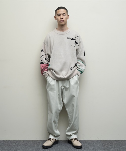 bal(バル)の「【2022春夏】JACQUARD COTTON CREWNECK SWEATER(ニット/セーター・レディース・シルバーグレー/ベージュ系・MEDIUM/LARGE/X-LARGE)」の17枚目の写真