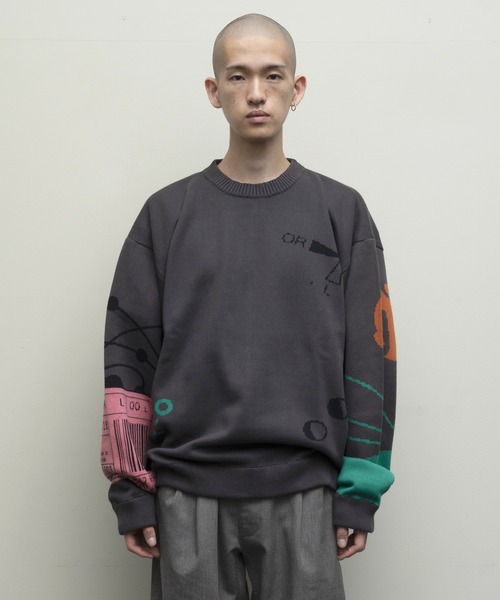 BAL original JACQUARD COTTON ニット JACQUARD COTTON CREWNECK SWEATER（ニット/セーター）｜BAL（バル）の