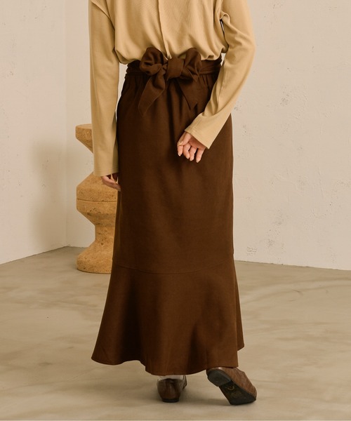 Ambre Neige（アンブルネージュ）の「マルチウェイマーメイドスカート／【WEB/EC限定商品】（サロペット/オーバーオール・レディース・ダークブラウン/ライトブラウン・FREE）」の13枚目の写真