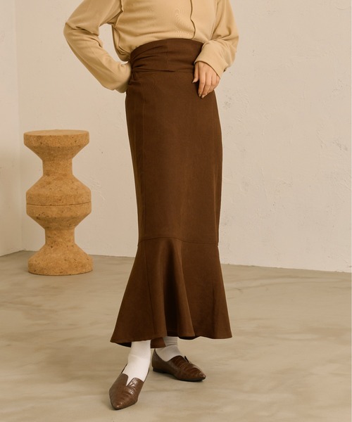 Ambre Neige（アンブルネージュ）の「マルチウェイマーメイドスカート／【WEB/EC限定商品】（サロペット/オーバーオール・レディース・ダークブラウン/ライトブラウン・FREE）」の11枚目の写真