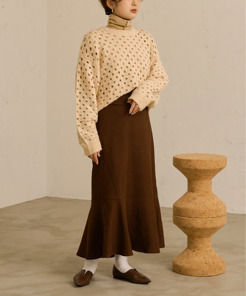 Ambre Neige（アンブルネージュ）の「マルチウェイマーメイドスカート／【WEB/EC限定商品】（サロペット/オーバーオール・レディース・ダークブラウン/ライトブラウン・FREE）」の16枚目の写真