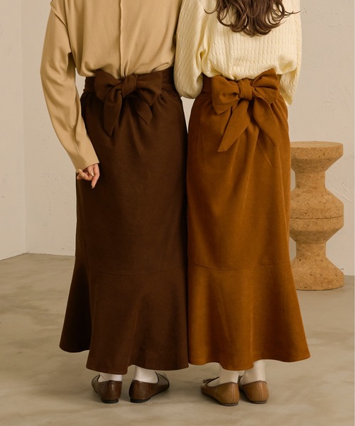 Ambre Neige（アンブルネージュ）の「マルチウェイマーメイドスカート／【WEB/EC限定商品】（サロペット/オーバーオール・レディース・ダークブラウン/ライトブラウン・FREE）」の20枚目の写真