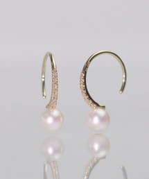 anq.」K10・ダイヤモンド パヴェピアス（ピアス（両耳用