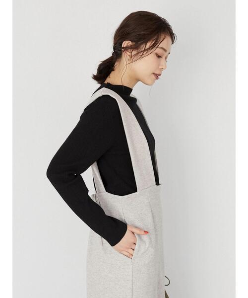 Green　Parks（グリーンパークス）の「圧縮風Iラインワンピース＊（ワンピース・レディース・チャコールグレー/ホワイト系その他・FREE）」の14枚目の写真