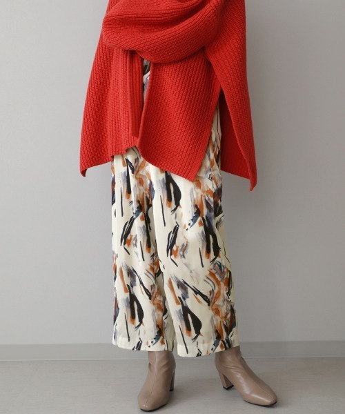 Bou Jeloud(ブージュルード)の「ペイント柄パンツ(その他パンツ・レディース・オフホワイト/ブルー・38)」の2枚目の写真