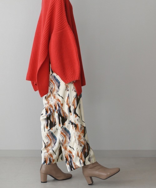 Bou Jeloud(ブージュルード)の「ペイント柄パンツ(その他パンツ・レディース・オフホワイト/ブルー・38)」の9枚目の写真