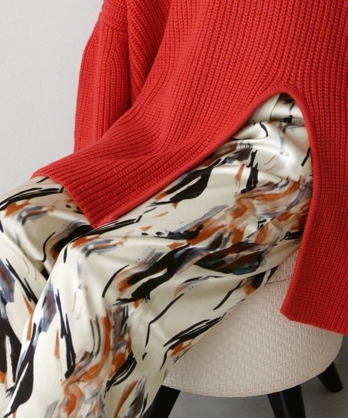 Bou Jeloud(ブージュルード)の「ペイント柄パンツ(その他パンツ・レディース・オフホワイト/ブルー・38)」の3枚目の写真