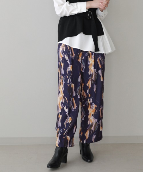 Bou Jeloud(ブージュルード)の「ペイント柄パンツ(その他パンツ・レディース・オフホワイト/ブルー・38)」の8枚目の写真