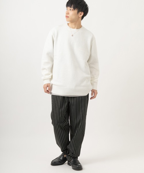 SlashDate（スラッシュデイト）の「ワイドテーパードパンツ/シェフパンツ/イージーパンツ/スケーターパンツ（その他パンツ・メンズ・ブラック/ベージュ/ネイビー/ブラウン/グレー/カーキ/ブルー/アイボリー/ダークインディゴブルー/ホワイト系その他/ブラック系その他/ブラウン系その他/ベージュ系その他/ワンウォッシュ/ブラック系その他2・M/L/XL）」の21枚目の写真