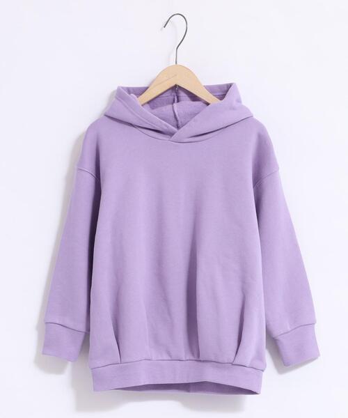 coen(コーエン)の「【coen キッズ】裏起毛チュニックパーカー(パーカー・キッズ・ベージュ/パープル・100/110/120/130)」の10枚目の写真