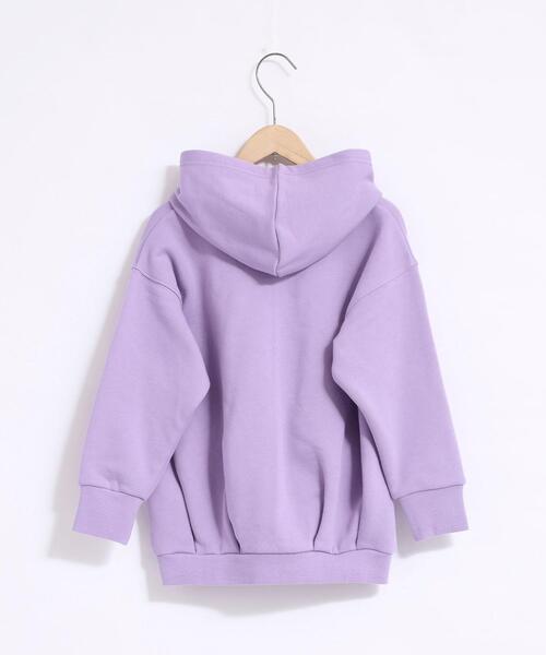 coen(コーエン)の「【coen キッズ】裏起毛チュニックパーカー(パーカー・キッズ・ベージュ/パープル・100/110/120/130)」の9枚目の写真