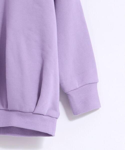coen(コーエン)の「【coen キッズ】裏起毛チュニックパーカー(パーカー・キッズ・ベージュ/パープル・100/110/120/130)」の7枚目の写真