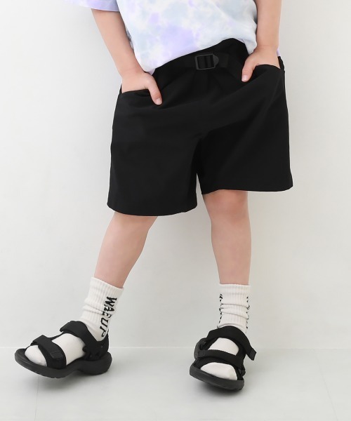 devirock(デビロック)の「速乾ナイロンハーフパンツ(その他パンツ・キッズ・テラコッタ/グリーン系その他/ブラック/パープル系その他/ブルー系その他/パープル系その他2/グリーン系その他2・110cm/100cm/160cm/130cm/140cm/150cm/120cm)」の2枚目の写真