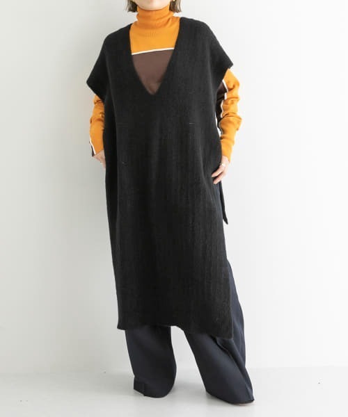 MAISON EUREKA（メゾンエウレカ）の「MAISON EUREKA　STRIPE HIGH NECK SWEATER（ニット/セーター・レディース・レッド/オレンジ系その他・FREE）」の3枚目の写真