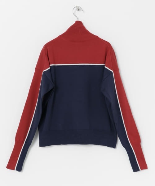 MAISON EUREKA（メゾンエウレカ）の「MAISON EUREKA　STRIPE HIGH NECK SWEATER（ニット/セーター・レディース・レッド/オレンジ系その他・FREE）」の20枚目の写真