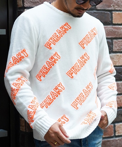 adamsJUGGLER(アダムスジャグラー)の「フリーキーモイエニット(ニット/セーター・メンズ・ホワイト/ブラック・S/M/L/XL)」の19枚目の写真