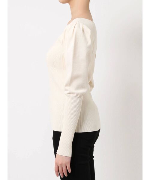 LAGUNAMOON（ラグナムーン）の「パフスリーブビスチェニットプルオーバー（ニット/セーター・レディース・オレンジ/ブルー/アイボリー・FREE）」の5枚目の写真