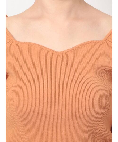 LAGUNAMOON（ラグナムーン）の「パフスリーブビスチェニットプルオーバー（ニット/セーター・レディース・オレンジ/ブルー/アイボリー・FREE）」の16枚目の写真