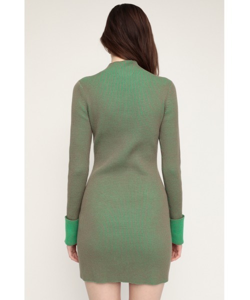 フラダンス⭐️バイオレット　カラー⭐️ワンピース SLY（スライ）の「BI COLOR HG S/OP バイカラー ハイゲージ ショート