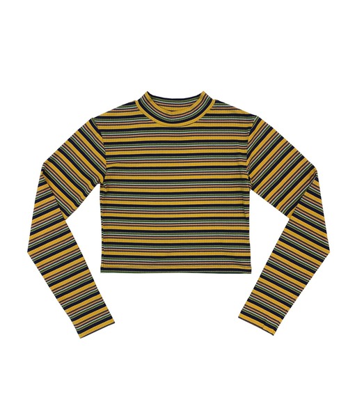 Avvenente（アベネンテ）の「【Avvenente】マルチボーダーロングTシャツ（Tシャツ/カットソー・レディース・ピンク/イエロー/ブルー・FREE）」の17枚目の写真