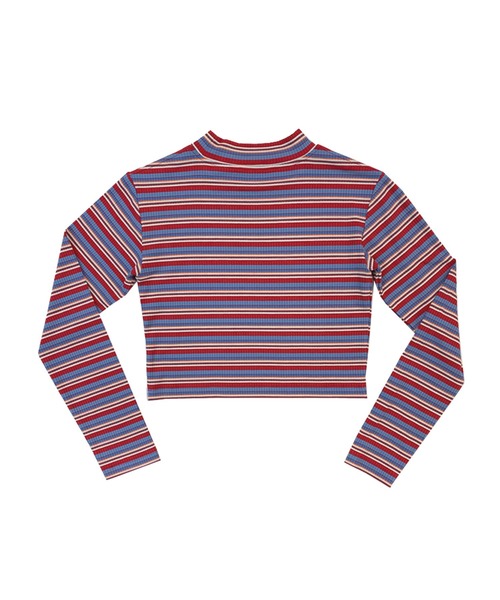 Avvenente（アベネンテ）の「【Avvenente】マルチボーダーロングTシャツ（Tシャツ/カットソー・レディース・ピンク/イエロー/ブルー・FREE）」の20枚目の写真