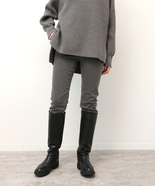 Simplicite（サンプリシテ）の「Natural Friendly Denim スキニーパンツ◆（デニムパンツ・レディース・ライトグレー/ブルー・SMALL/MEDIUM）」の12枚目の写真