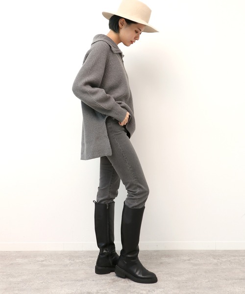 Simplicite（サンプリシテ）の「Natural Friendly Denim スキニーパンツ◆（デニムパンツ・レディース・ライトグレー/ブルー・SMALL/MEDIUM）」の21枚目の写真