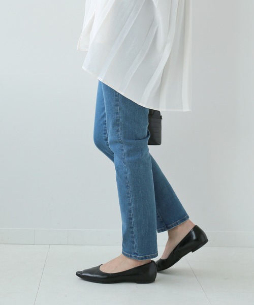 Simplicite（サンプリシテ）の「Natural Friendly Denim スキニーパンツ◆（デニムパンツ・レディース・ライトグレー/ブルー・SMALL/MEDIUM）」の9枚目の写真