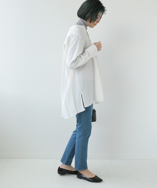 Simplicite（サンプリシテ）の「Natural Friendly Denim スキニーパンツ◆（デニムパンツ・レディース・ライトグレー/ブルー・SMALL/MEDIUM）」の13枚目の写真