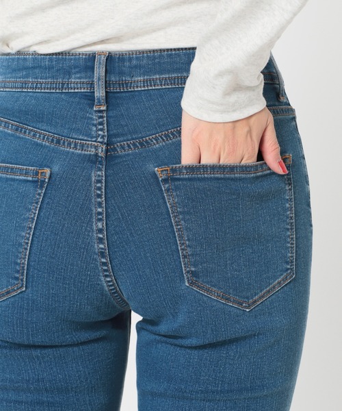Simplicite（サンプリシテ）の「Natural Friendly Denim スキニーパンツ◆（デニムパンツ・レディース・ライトグレー/ブルー・SMALL/MEDIUM）」の10枚目の写真