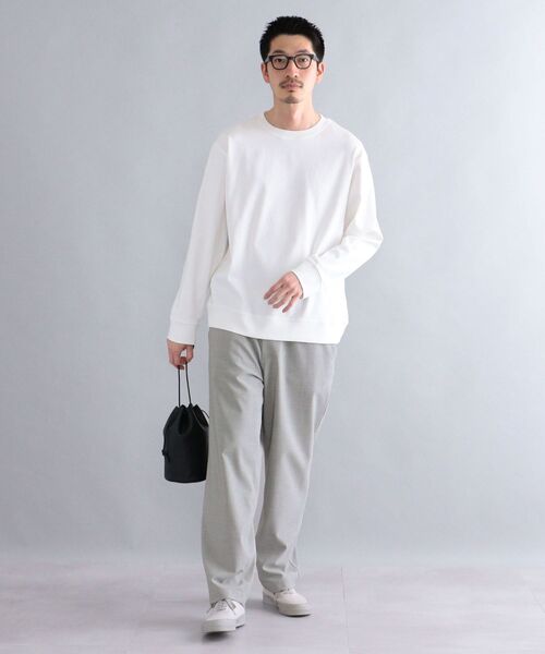 SHIPS（シップス）の「SHIPS: オーバーゲージ フライス ロングスリーブ クルーネックネック Tシャツ (ロンT)（Tシャツ/カットソー・メンズ・ホワイト/ブラック/グレー/ケリー・SMALL/MEDIUM/LARGE/X-LARGE）」の5枚目の写真