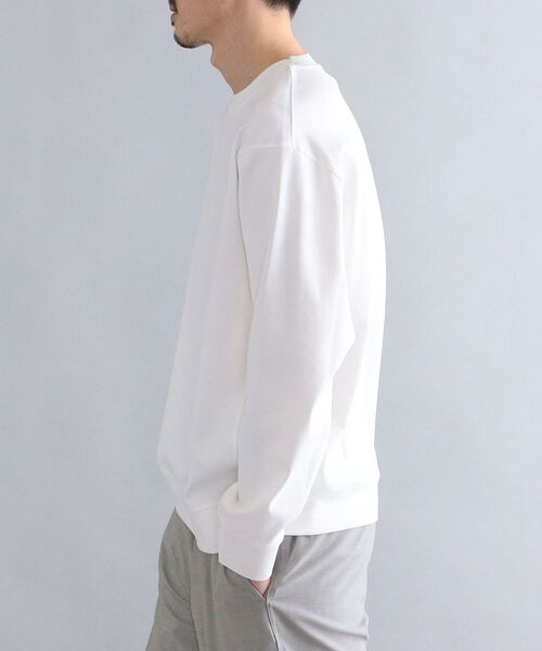 SHIPS（シップス）の「SHIPS: オーバーゲージ フライス ロングスリーブ クルーネックネック Tシャツ (ロンT)（Tシャツ/カットソー・メンズ・ホワイト/ブラック/グレー/ケリー・SMALL/MEDIUM/LARGE/X-LARGE）」の7枚目の写真