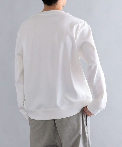 SHIPS（シップス）の「SHIPS: オーバーゲージ フライス ロングスリーブ クルーネックネック Tシャツ (ロンT)（Tシャツ/カットソー・メンズ・ホワイト/ブラック/グレー/ケリー・SMALL/MEDIUM/LARGE/X-LARGE）」の8枚目の写真