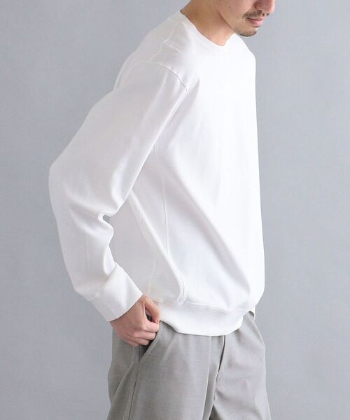 SHIPS（シップス）の「SHIPS: オーバーゲージ フライス ロングスリーブ クルーネックネック Tシャツ (ロンT)（Tシャツ/カットソー・メンズ・ホワイト/ブラック/グレー/ケリー・SMALL/MEDIUM/LARGE/X-LARGE）」の9枚目の写真