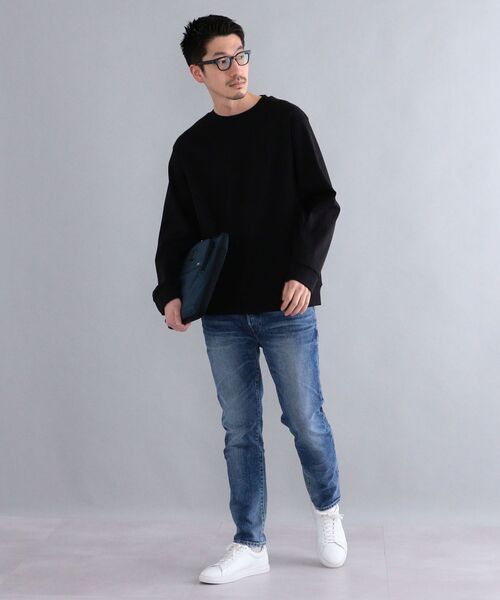 SHIPS（シップス）の「SHIPS: オーバーゲージ フライス ロングスリーブ クルーネックネック Tシャツ (ロンT)（Tシャツ/カットソー・メンズ・ホワイト/ブラック/グレー/ケリー・SMALL/MEDIUM/LARGE/X-LARGE）」の15枚目の写真