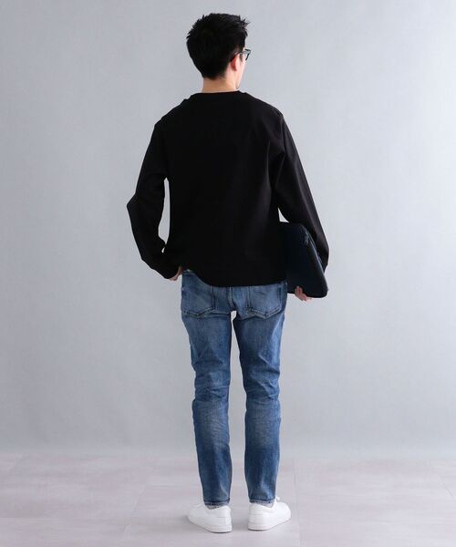 SHIPS（シップス）の「SHIPS: オーバーゲージ フライス ロングスリーブ クルーネックネック Tシャツ (ロンT)（Tシャツ/カットソー・メンズ・ホワイト/ブラック/グレー/ケリー・SMALL/MEDIUM/LARGE/X-LARGE）」の17枚目の写真