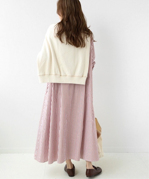 JOURNAL STANDARD relume（ジャーナルスタンダード　レリューム）の「《追加》タイプライタークレリックフレアワンピース◆（シャツワンピース・レディース・レッド/ブルー・FREE）」の14枚目の写真