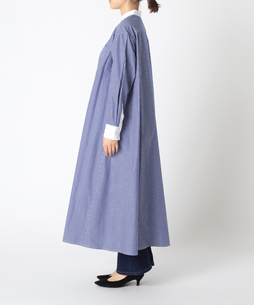 JOURNAL STANDARD relume（ジャーナルスタンダード　レリューム）の「《追加》タイプライタークレリックフレアワンピース◆（シャツワンピース・レディース・レッド/ブルー・FREE）」の16枚目の写真