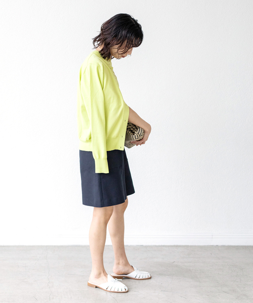 IENA（イエナ）の「FILARTEX クルーネックアンサンブル◆（アンサンブル・レディース・グレー/ホワイト×ネイビー/イエロー/ネイビー/ブルー・FREE）」の19枚目の写真