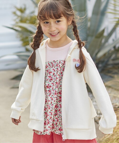 SHOO・LA・RUE(シューラルー)の「◆【100-140cm】裏毛バックフリルZIPパーカー(パーカー・キッズ・ピンク系/アイボリー・13/14/12/11/10)」の20枚目の写真