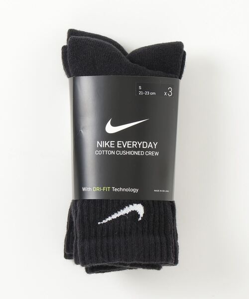NIKE（ナイキ）の「NIKE ナイキ 3P エブリデイ クッション クルー ソックス（ソックス/靴下・メンズ・マルチ/ホワイト/ブラック・23-25/21-23/25-27/27-29）」の3枚目の写真